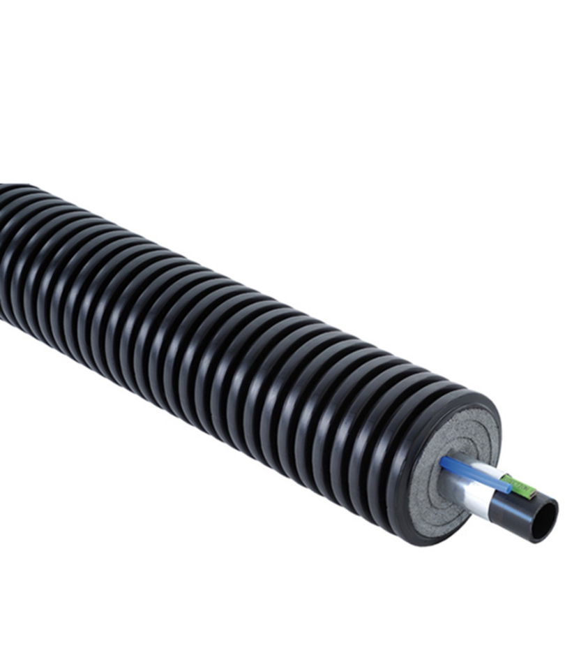 Труба ПНД PE-Xa Uponor Ecoflex Supra Plus (1048688) теплоизолированная 32х2,9/68 мм PN12.5/16 с греющим кабелем 10 Вт/м