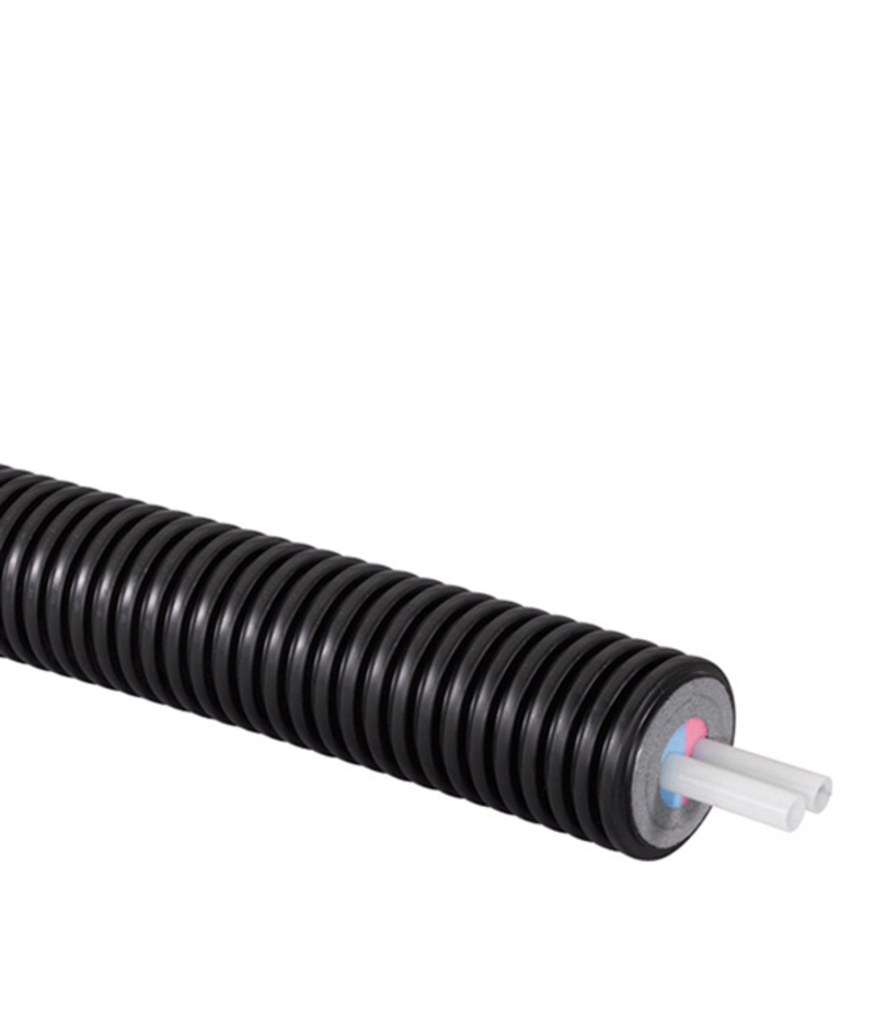 Труба ПНД PE-Xa Uponor Ecoflex Varia Twin (1018239) теплоизолированная 2х32х2,9/140 мм PN6 (100 м)