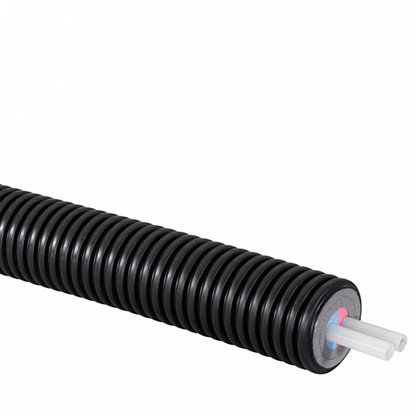 Труба ПНД PE-Xa Uponor Ecoflex Varia Twin (1018240) теплоизолированная 2х40х3,7/140 мм PN6 (100 м)
